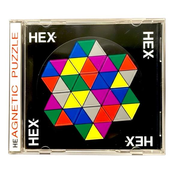 HEX Magnetic Puzzle by Binary Arts – Vintage Brain Teaser – New - Picture 2 of 6